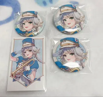 시오리바 루리 캔뱃지 폴라로이드풍 카드 4개 세트