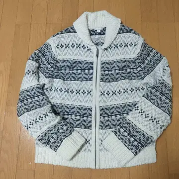 Gap 노르딕 무늬 니트 가디건 L 사이즈 알파카 혼방