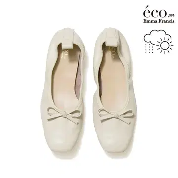 엠마프랜시스 EmmaFrancis 플랫 발레 슈즈 아이보리