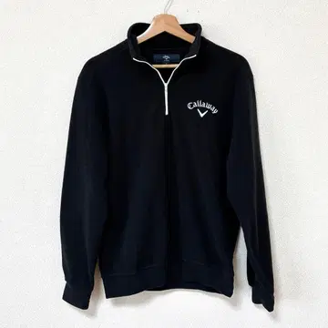 캘러웨이 블랙 하프 지퍼 플리스 L