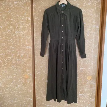 로라 애슐리 코듀로이 셔츠 원피스