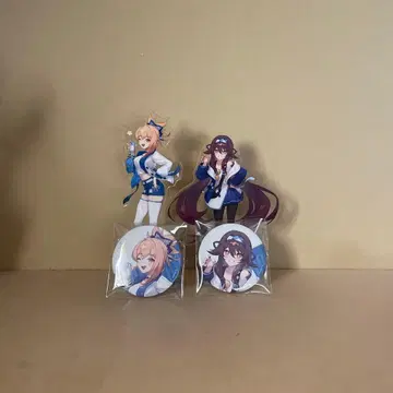 원신 로손 콜라보 요이미야 후타오 아크릴 스탠드 캔뱃지 세트