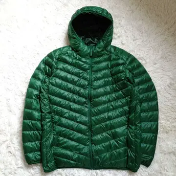 UNIQLO 울트라 다운 자켓 그린 후드 부착 XL