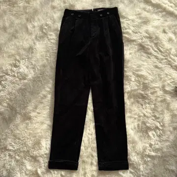 마가렛호웰 코듀로이 팬츠 블랙 롤업