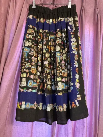 yukiemon 기념일 패턴 스커트