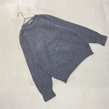 OA2832 [충전] 남성용 스웨터 [L] 니트 크루넥 울 그레이