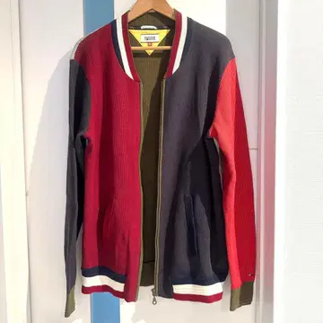 타미힐피거 메쉬 집업 자켓 봄버 XL