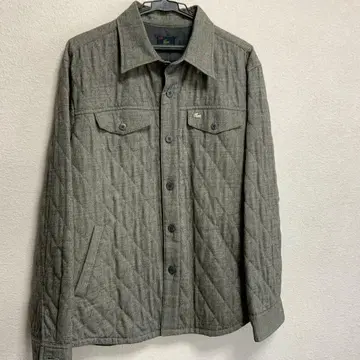 Lacoste 라코스테 그레이 퀼팅 풍 셔츠 자켓
