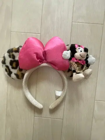 미니 레오파드 무늬 머리띠