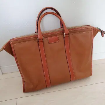 DEUXMONCX 듀 브라운 가죽 비즈니스 백