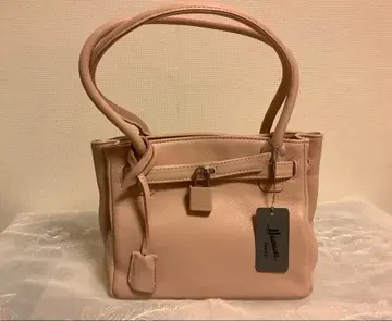 (미사용 새상품) HAMANO(하마노) 가죽 핸드백 / 핑크 / 소가죽