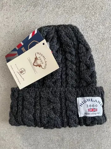 [ 미사용 택 포함 ] HIGHLAND 2000 니트 모자 모자 차콜