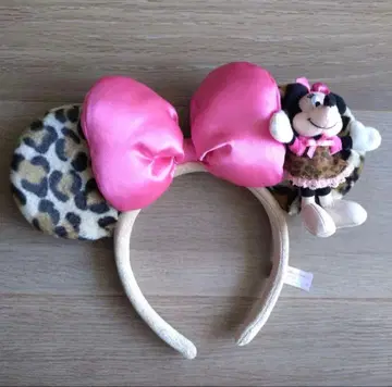 디즈니 미니 레오파드 무늬 머리띠