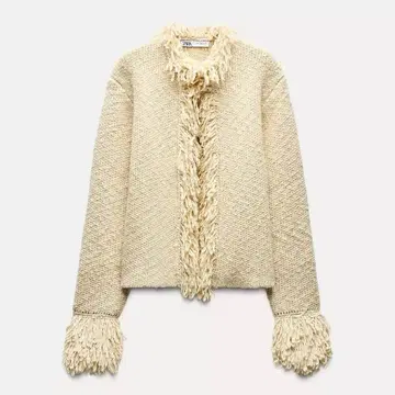 ZARA 프린지 니트 가디건