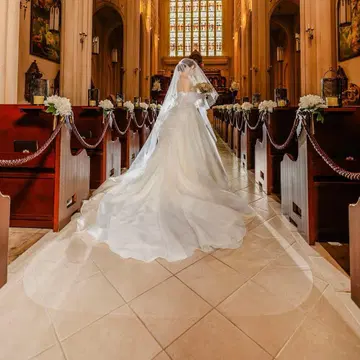 롱 베일 숏 그로브 세트