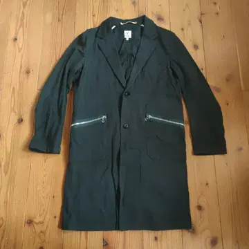 Scye 블랙 체스터 코트 38