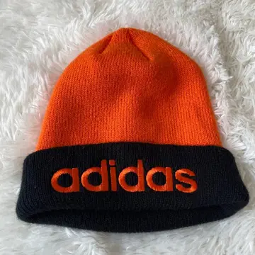 adidas 니트 모자 오렌지/블랙 OSFZ