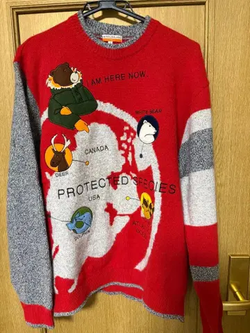 새상품급 CASTELBAJAC 자수 니트 스웨터 까스텔바작