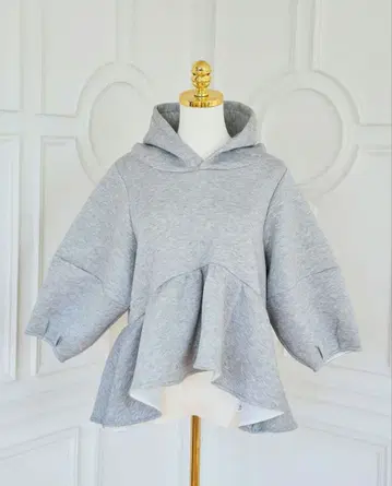 myu 본딩 페플럼 후디 그레이