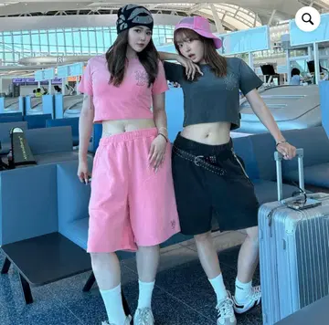 MySugarBabe 핑크 하프 팬츠