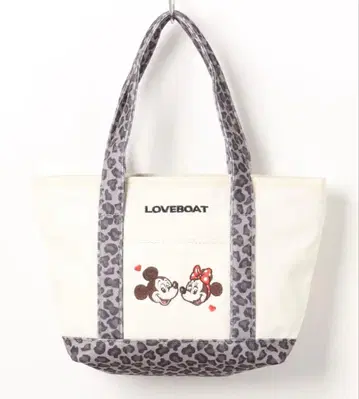 LOVEBOAT 러브보트 미키 미니 토트백 레오파드