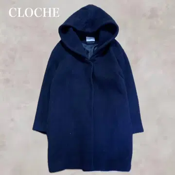 [일본제] CLOCHE 후드 부착 울 코트 made in japan