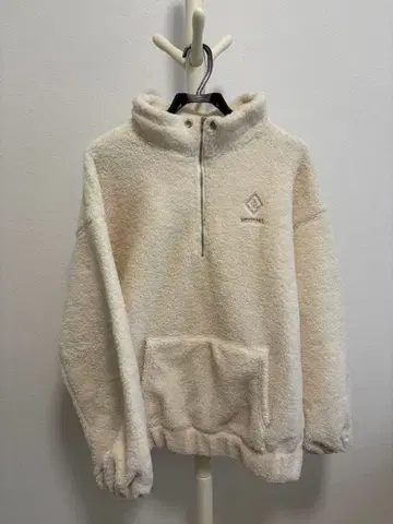 올리브 데 올리브 플리스 자켓 크림색