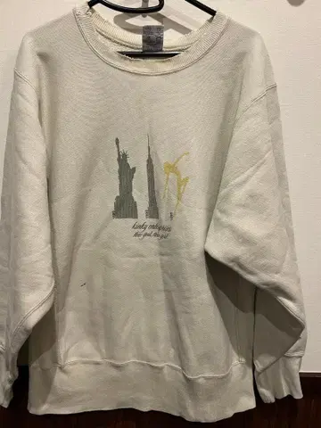 Champion Reverse Weave 맨투맨 M 베이지