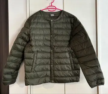 [ 미사용 ] PUMA 노카라 다운 자켓 / XL / 나일론 / 카키
