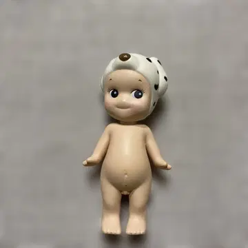 큐피 피규어 달마시안 모자 물방울 패턴 약 8cm