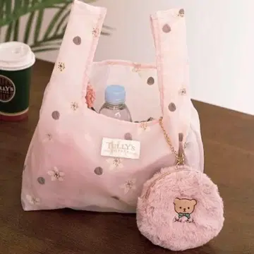 베어 플러피 파우치 & 튤 백