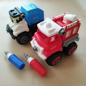 JOZEN 조젠 처음 조립 시리즈 소방 펌프차, 청소차