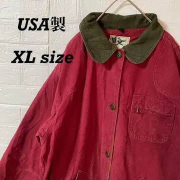 엘엘빈 80s USA제 커버올 헌팅 자켓