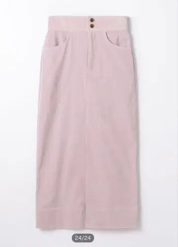 macphee 폴리에스테르 코튼 코듀로이 라인 맥시 스커트 라벤더