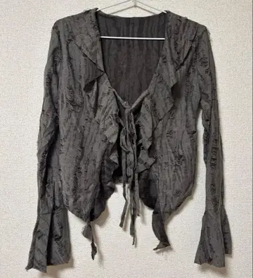 가디건 프릴 y2k 그런지