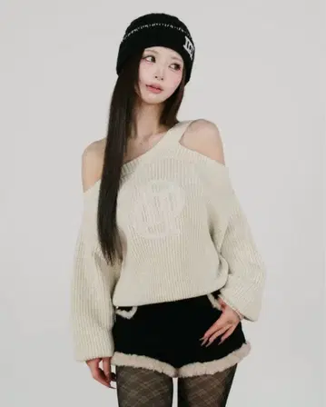 다리치 케이블 로고 아지메 니트탑 [ F ]