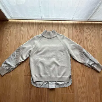 블루 그리드 니트