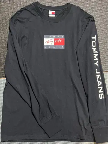 Tommy 긴팔 티셔츠 네이비 블루