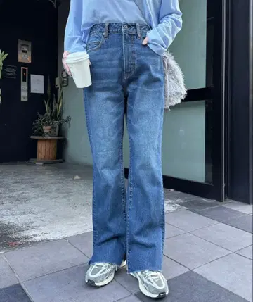 차오패닉 티피 [ KELLY ] vintagedenim/플레어 데님 XS