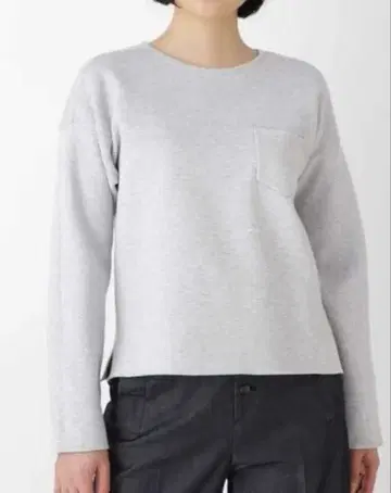 휴먼 우먼 그레이 긴팔