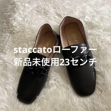 staccato 블랙 체인 로퍼 23.0cm 미사용 새상품
