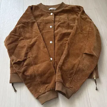 KBF 사이드ZIP 코듀로이 자켓 블루종