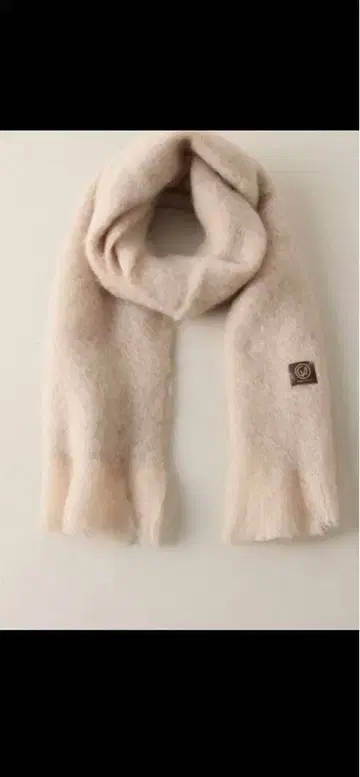 새상품급 ANTAS EZCARAY 모헤어 머플러 라이트 베이지