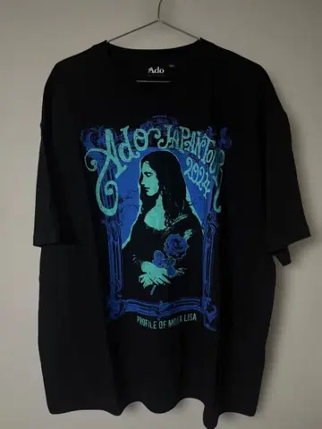 Ado 모나리자 옆얼굴 T셔츠 XL
