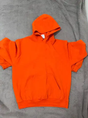 GILDAN 오렌지 후드티 M 사이즈