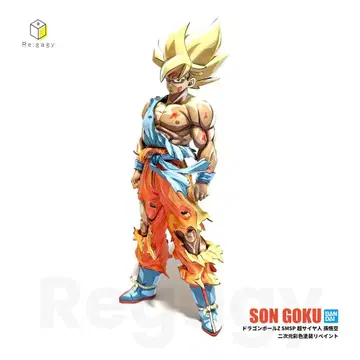 드래곤볼 Z 전설의 초사이어인 손오공 이차원 채색 리페인트 피규어