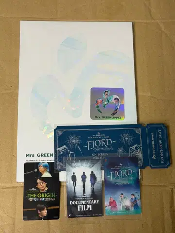 Mrs.GREEN APPLE 팜플렛 스티커 입장 혜택 무비치켓