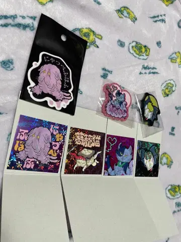 이시쿠로 아야코 바케네코다라케 씰&아크릴 배지 세트