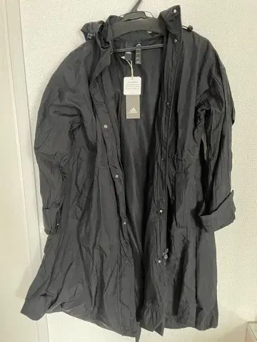 adidas 블랙 롱 코트 S 사이즈 FAM5184