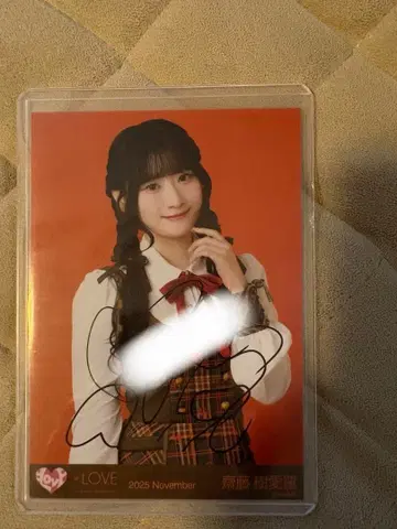 사이토 쥬아라 러브송에 습격당하다 가창 의상 2 친필 츄